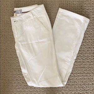 Jolt pants  low rise white straight leg